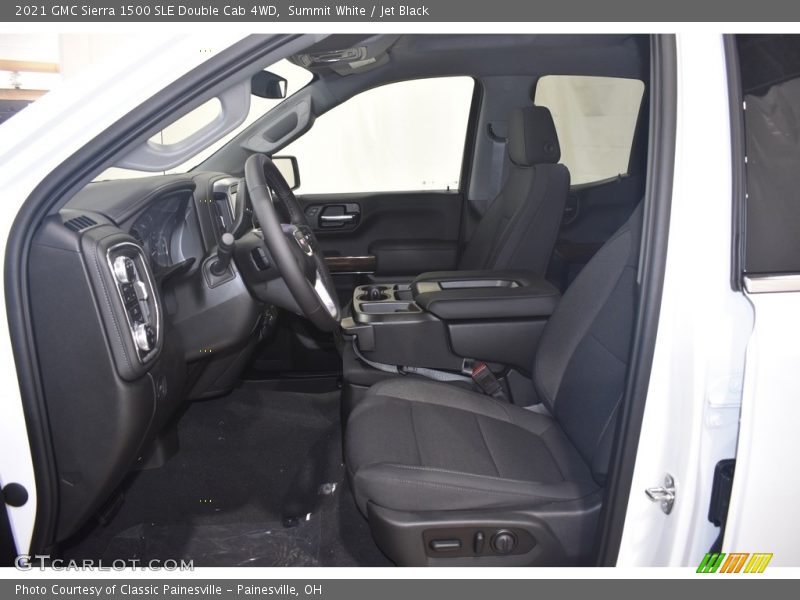 Summit White / Jet Black 2021 GMC Sierra 1500 SLE Double Cab 4WD
