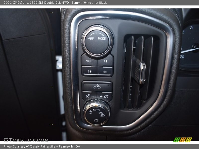 Summit White / Jet Black 2021 GMC Sierra 1500 SLE Double Cab 4WD