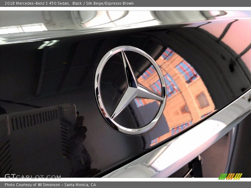 Black / Silk Beige/Espresso Brown 2018 Mercedes-Benz S 450 Sedan