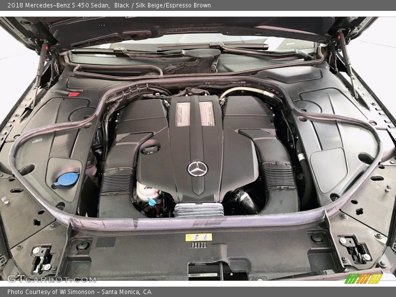 Black / Silk Beige/Espresso Brown 2018 Mercedes-Benz S 450 Sedan