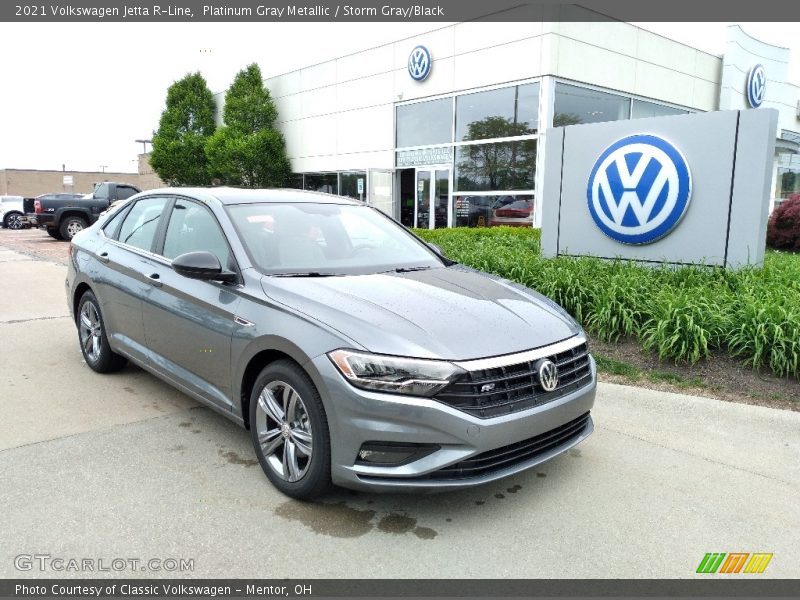 Front 3/4 View of 2021 Jetta R-Line