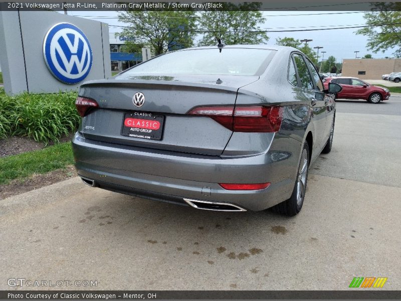 Platinum Gray Metallic / Storm Gray/Black 2021 Volkswagen Jetta R-Line