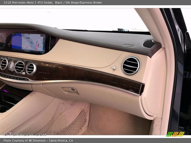 Black / Silk Beige/Espresso Brown 2018 Mercedes-Benz S 450 Sedan