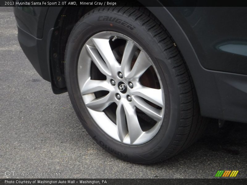 Mineral Gray / Beige 2013 Hyundai Santa Fe Sport 2.0T AWD