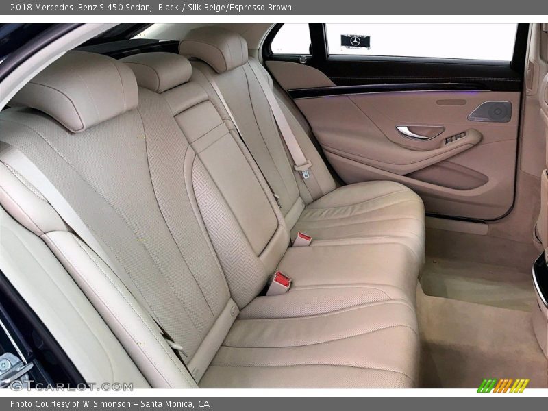 Black / Silk Beige/Espresso Brown 2018 Mercedes-Benz S 450 Sedan