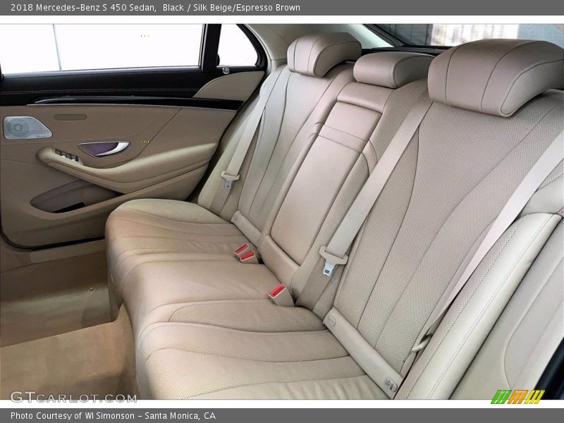 Black / Silk Beige/Espresso Brown 2018 Mercedes-Benz S 450 Sedan