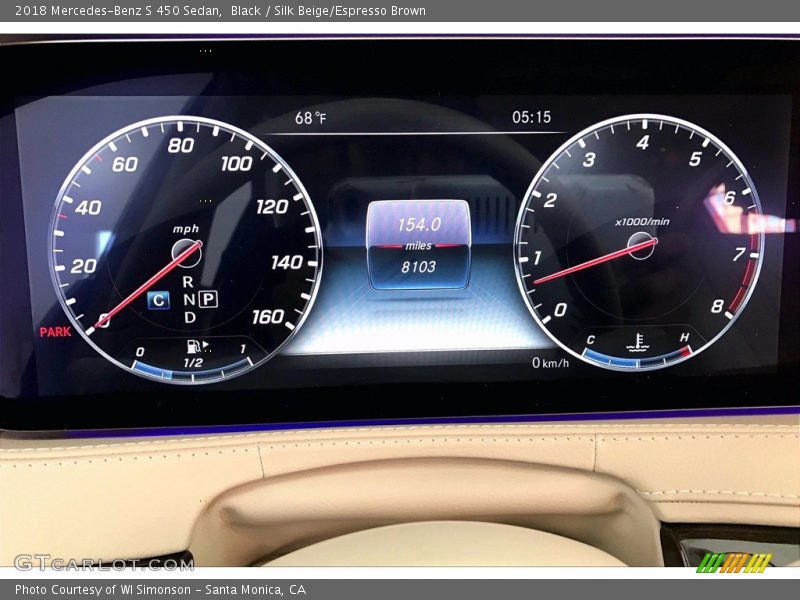 Black / Silk Beige/Espresso Brown 2018 Mercedes-Benz S 450 Sedan