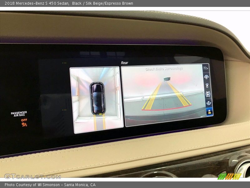 Black / Silk Beige/Espresso Brown 2018 Mercedes-Benz S 450 Sedan