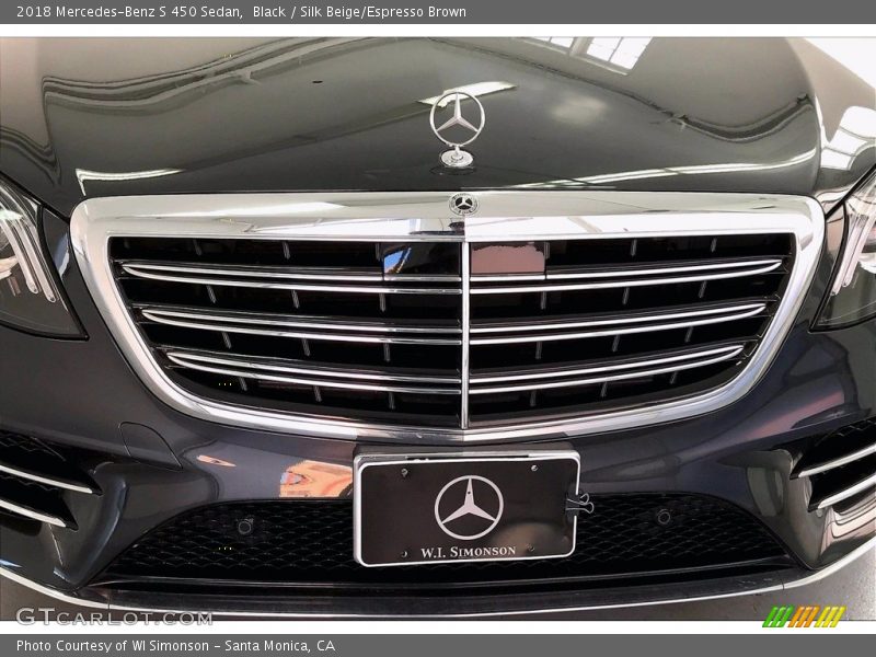 Black / Silk Beige/Espresso Brown 2018 Mercedes-Benz S 450 Sedan