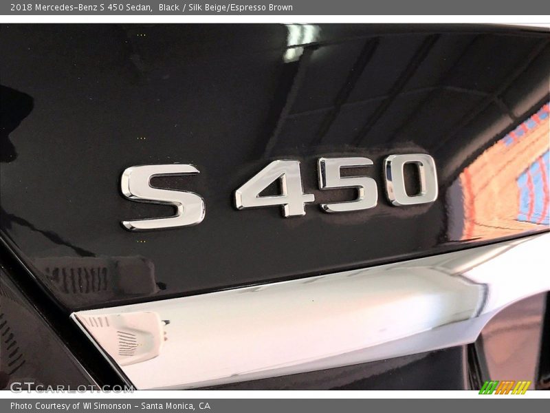 Black / Silk Beige/Espresso Brown 2018 Mercedes-Benz S 450 Sedan
