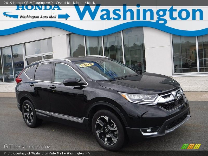 Crystal Black Pearl / Black 2019 Honda CR-V Touring AWD