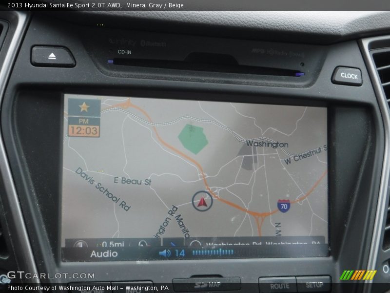 Mineral Gray / Beige 2013 Hyundai Santa Fe Sport 2.0T AWD