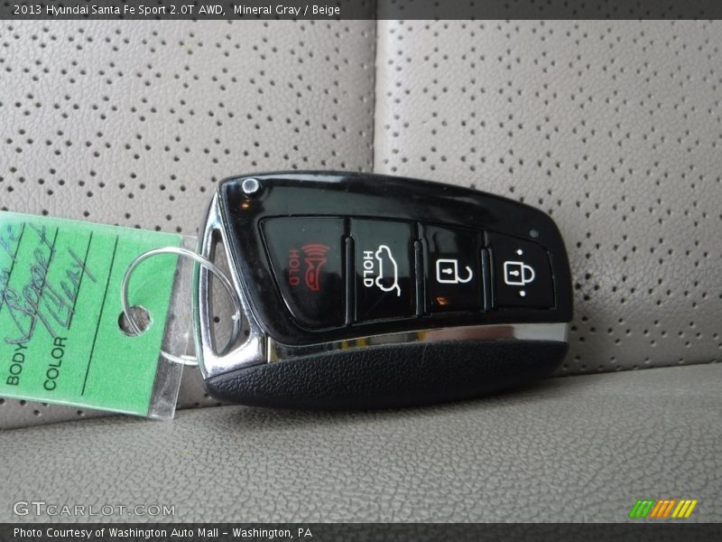 Mineral Gray / Beige 2013 Hyundai Santa Fe Sport 2.0T AWD