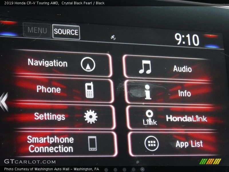 Crystal Black Pearl / Black 2019 Honda CR-V Touring AWD