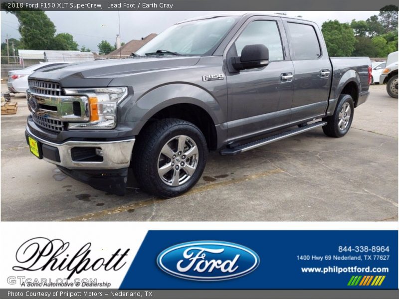 Lead Foot / Earth Gray 2018 Ford F150 XLT SuperCrew