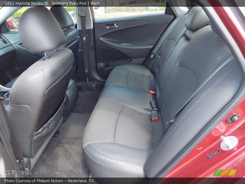 Sparkling Ruby Red / Black 2012 Hyundai Sonata SE