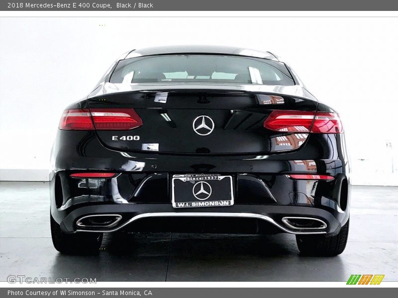 Black / Black 2018 Mercedes-Benz E 400 Coupe