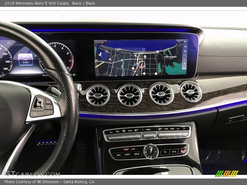 Black / Black 2018 Mercedes-Benz E 400 Coupe