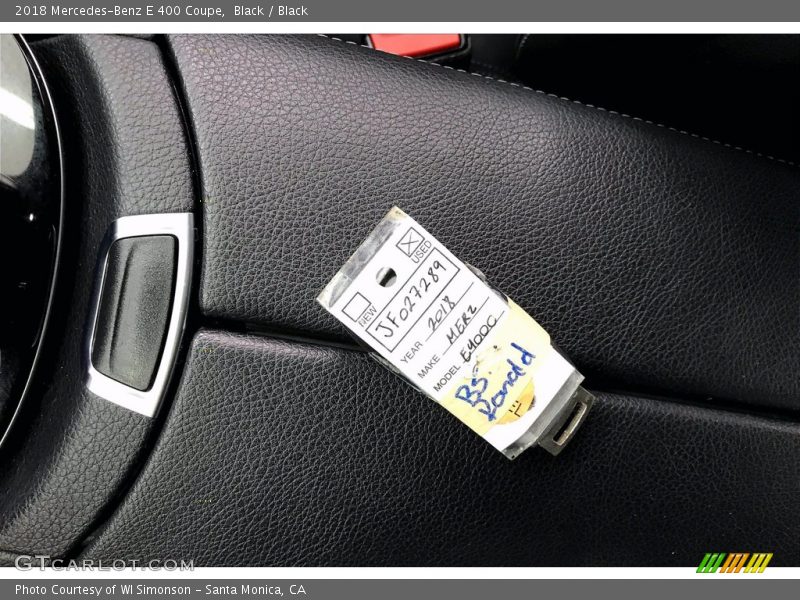 Black / Black 2018 Mercedes-Benz E 400 Coupe