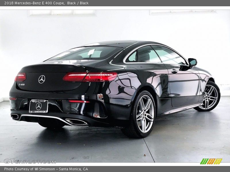 Black / Black 2018 Mercedes-Benz E 400 Coupe