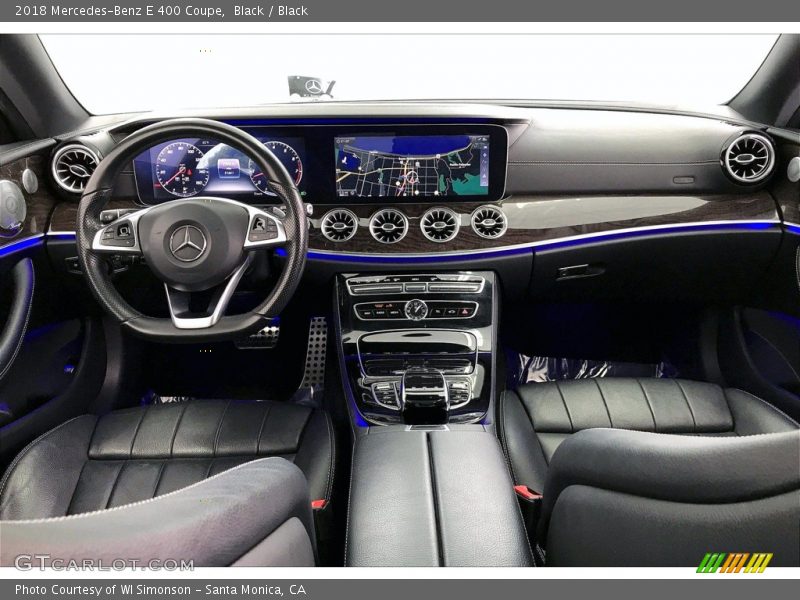 Black / Black 2018 Mercedes-Benz E 400 Coupe