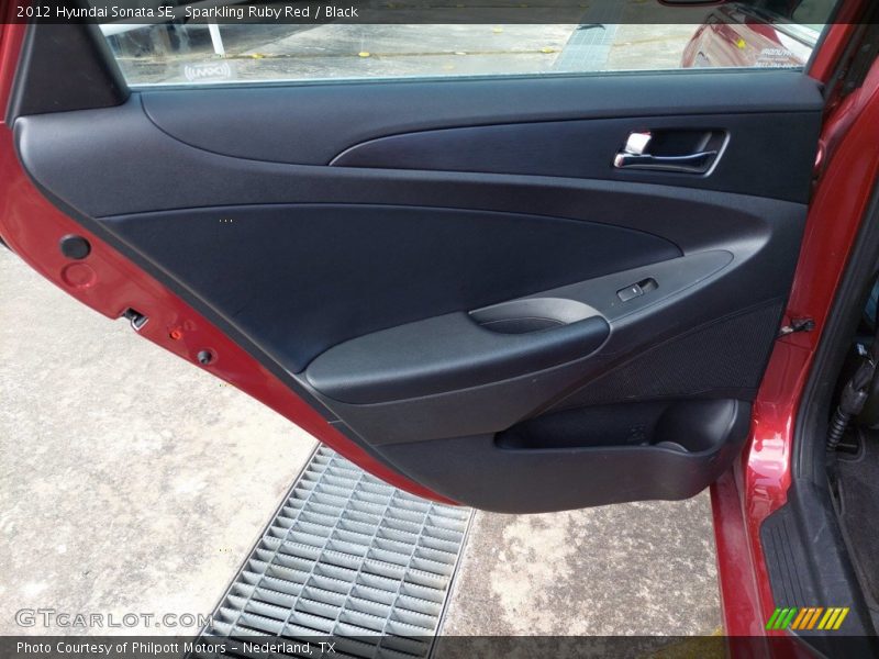 Sparkling Ruby Red / Black 2012 Hyundai Sonata SE