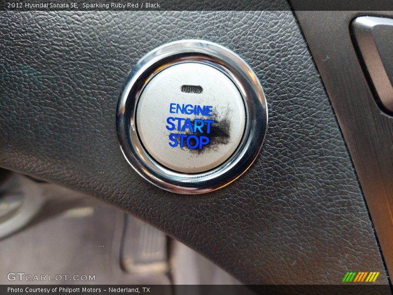 Sparkling Ruby Red / Black 2012 Hyundai Sonata SE