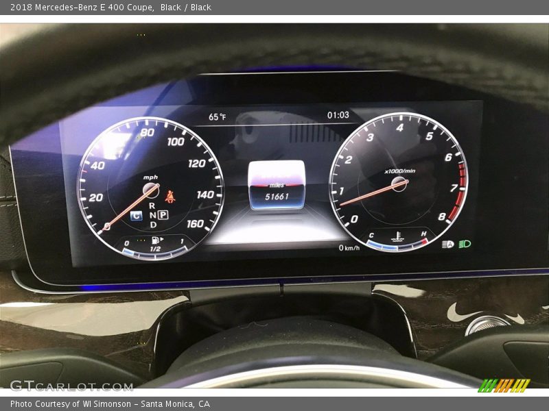  2018 E 400 Coupe 400 Coupe Gauges