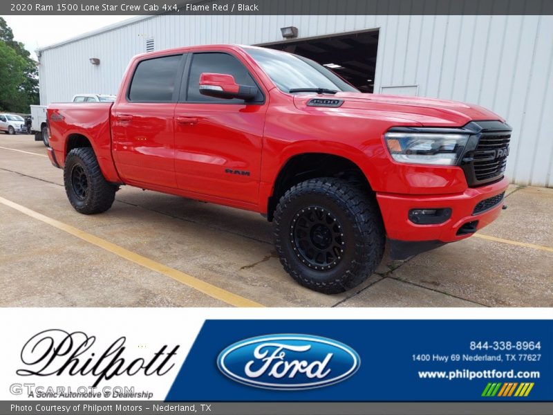 Flame Red / Black 2020 Ram 1500 Lone Star Crew Cab 4x4