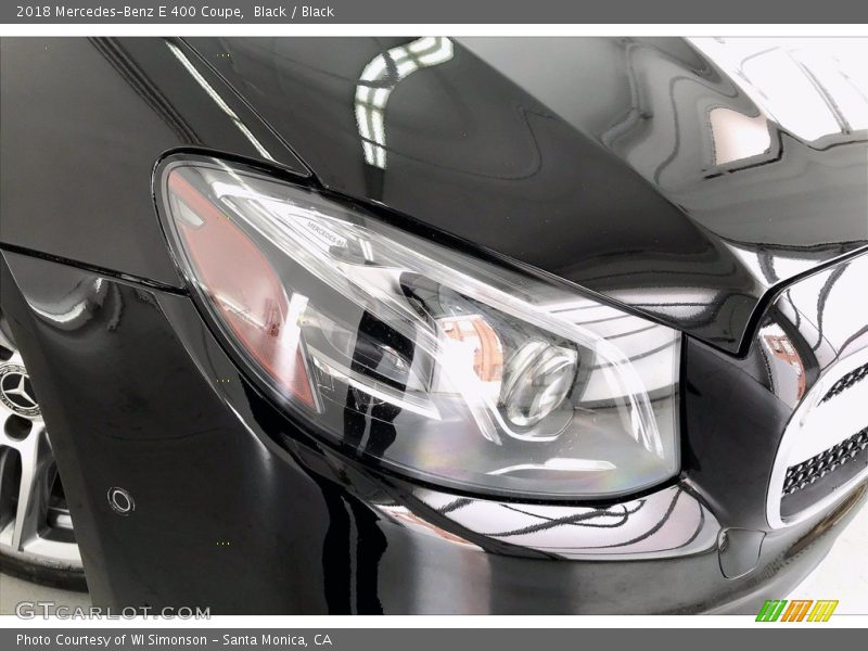 Black / Black 2018 Mercedes-Benz E 400 Coupe