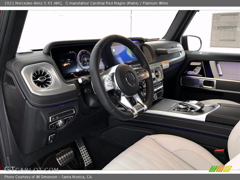 Front Seat of 2021 G 63 AMG