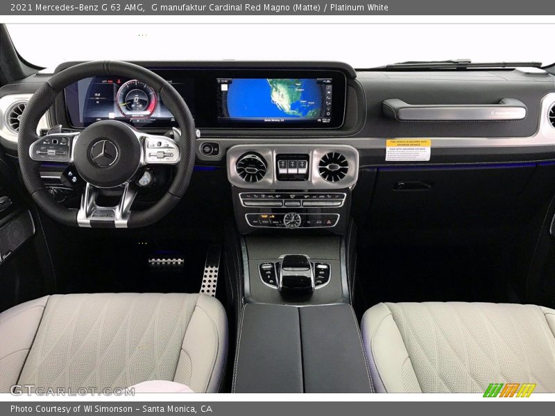 Dashboard of 2021 G 63 AMG