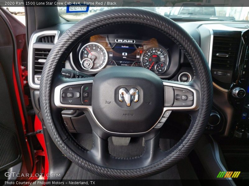 Flame Red / Black 2020 Ram 1500 Lone Star Crew Cab 4x4