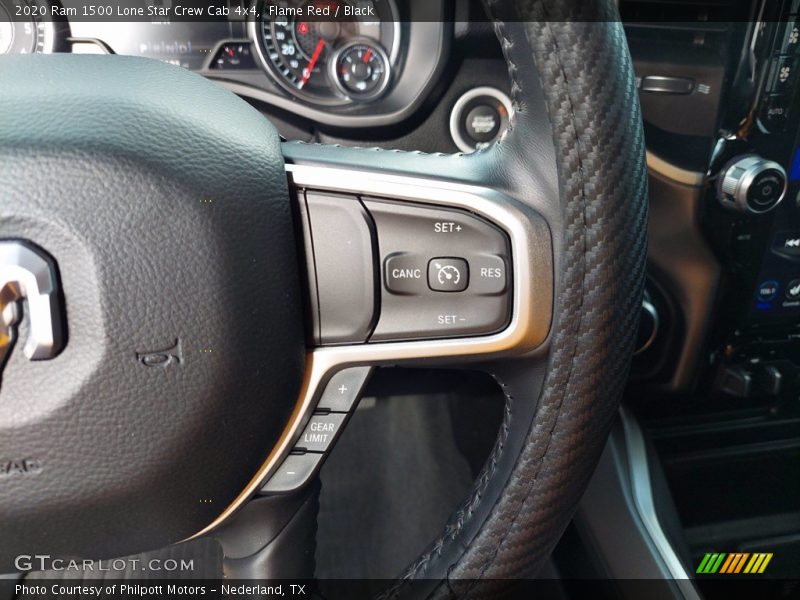 Flame Red / Black 2020 Ram 1500 Lone Star Crew Cab 4x4