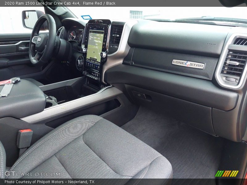 Flame Red / Black 2020 Ram 1500 Lone Star Crew Cab 4x4