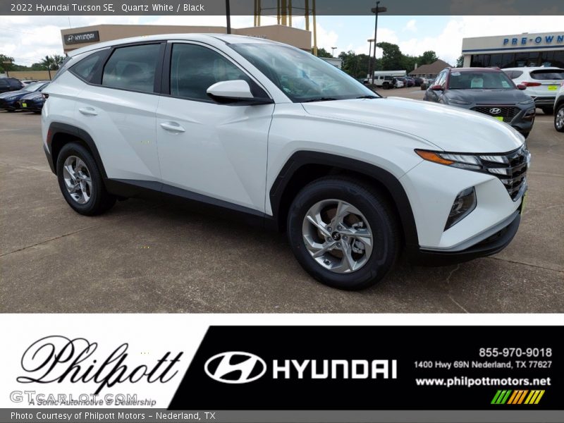 Quartz White / Black 2022 Hyundai Tucson SE
