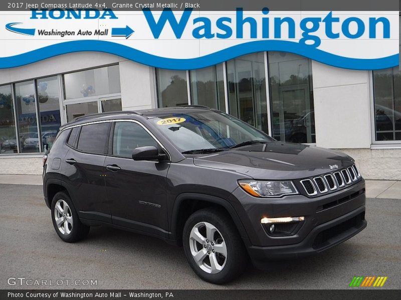 Granite Crystal Metallic / Black 2017 Jeep Compass Latitude 4x4