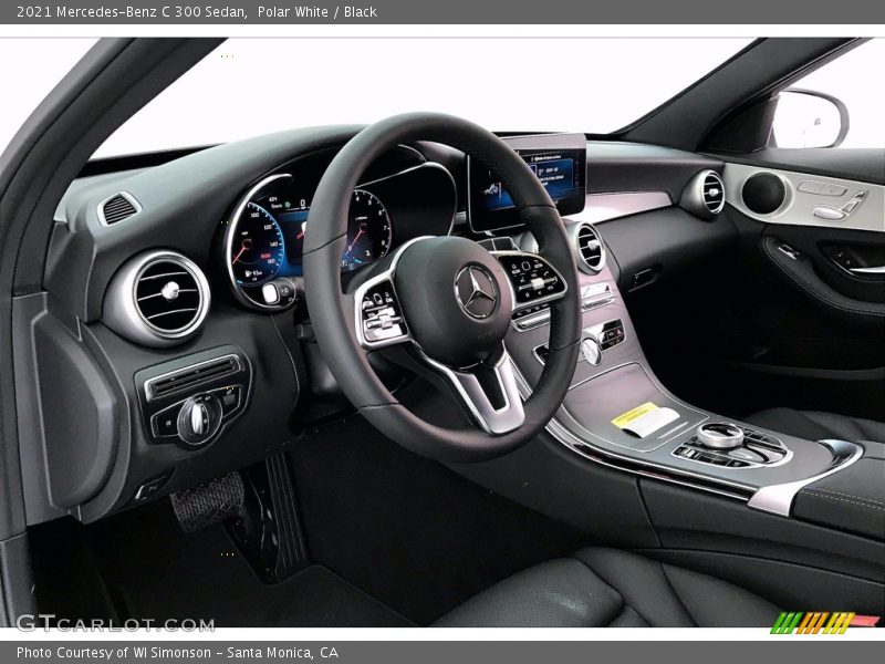 Polar White / Black 2021 Mercedes-Benz C 300 Sedan