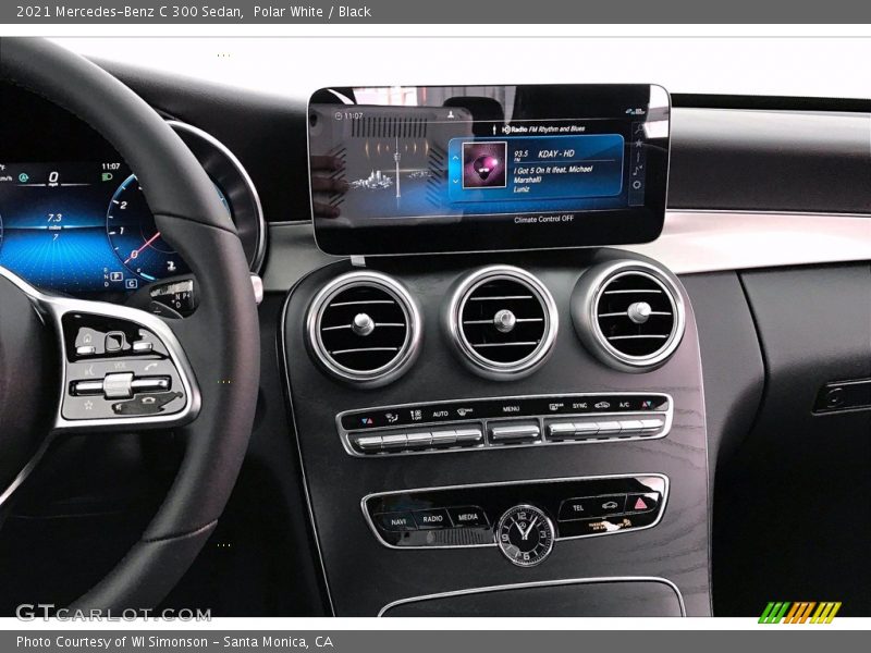 Polar White / Black 2021 Mercedes-Benz C 300 Sedan