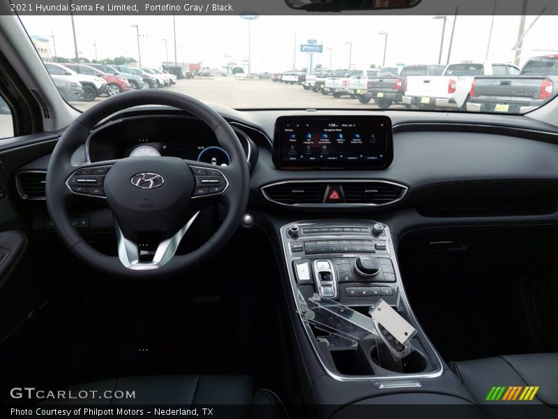 Portofino Gray / Black 2021 Hyundai Santa Fe Limited