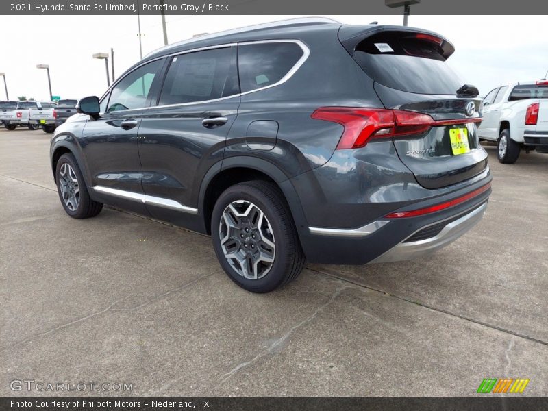 Portofino Gray / Black 2021 Hyundai Santa Fe Limited