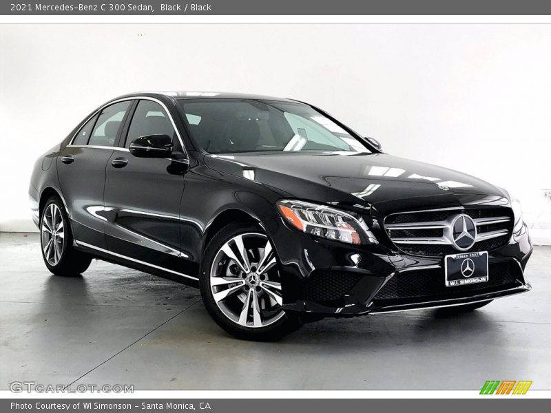Black / Black 2021 Mercedes-Benz C 300 Sedan