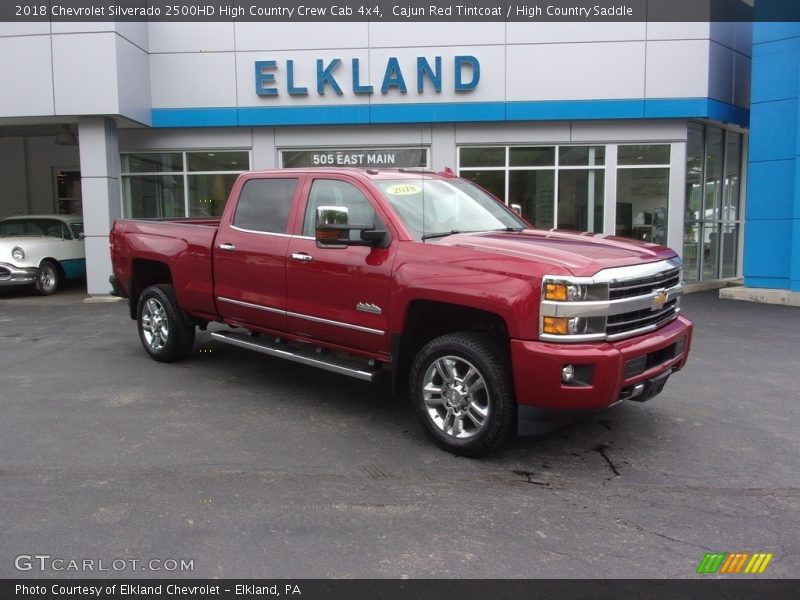 Cajun Red Tintcoat / High Country Saddle 2018 Chevrolet Silverado 2500HD High Country Crew Cab 4x4
