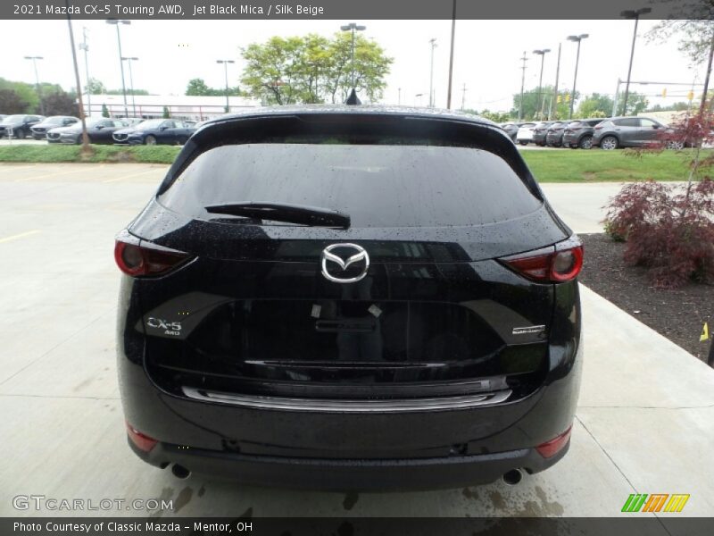 Jet Black Mica / Silk Beige 2021 Mazda CX-5 Touring AWD
