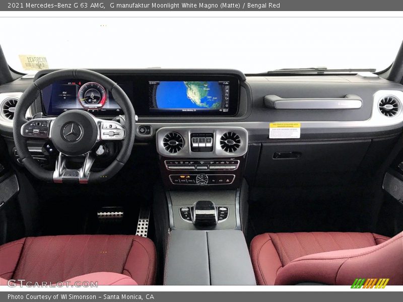 Dashboard of 2021 G 63 AMG