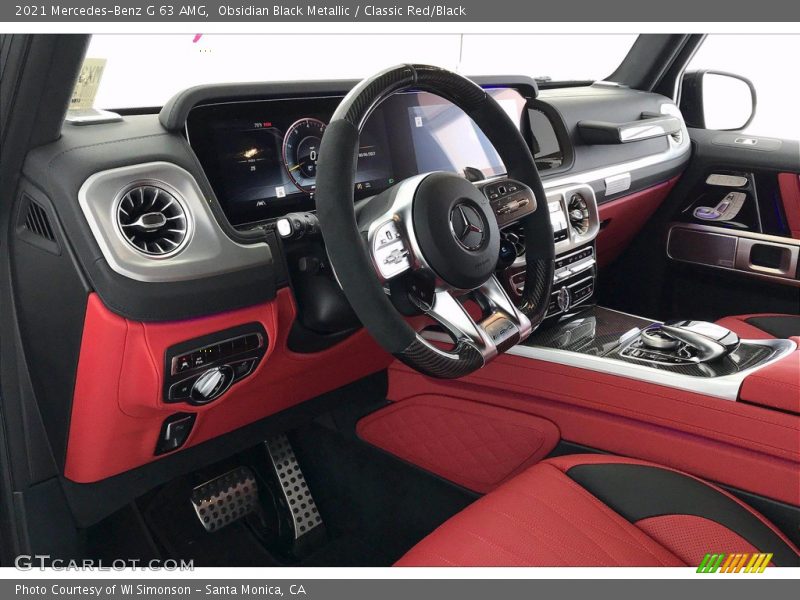 Obsidian Black Metallic / Classic Red/Black 2021 Mercedes-Benz G 63 AMG
