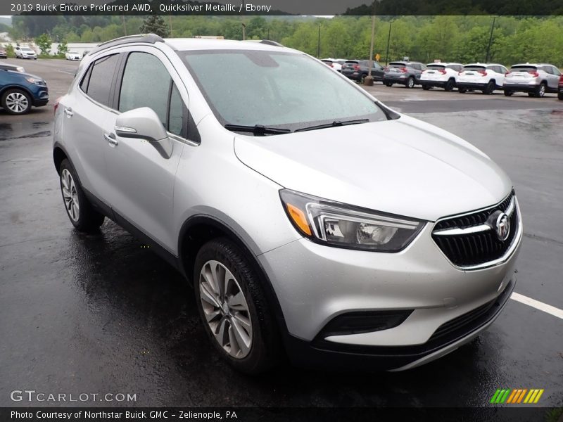 Quicksilver Metallic / Ebony 2019 Buick Encore Preferred AWD