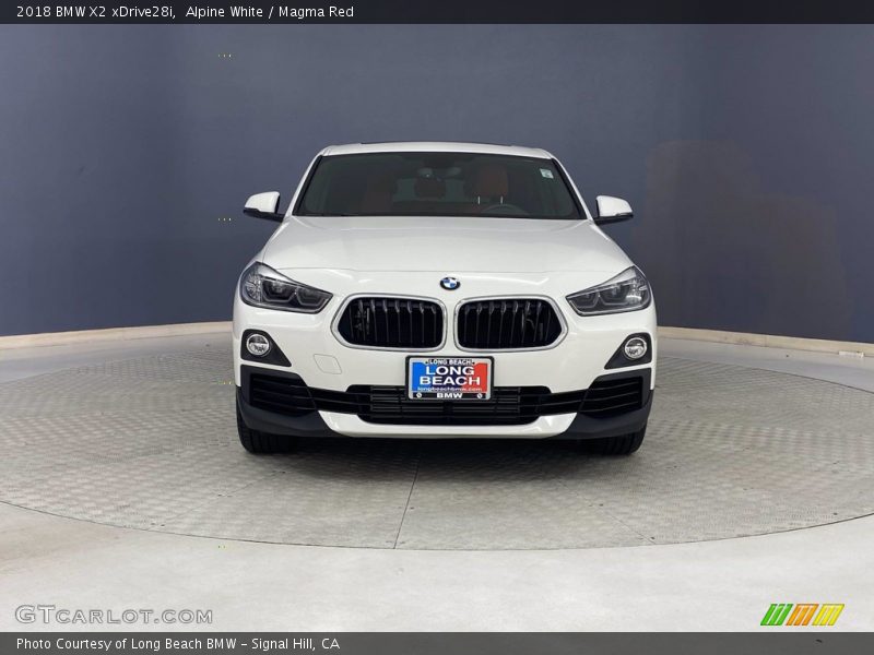 Alpine White / Magma Red 2018 BMW X2 xDrive28i