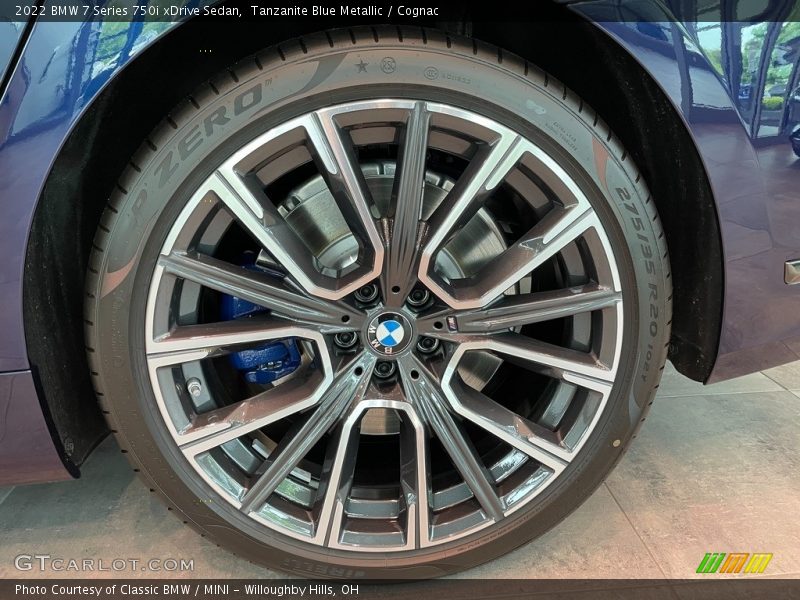 Tanzanite Blue Metallic / Cognac 2022 BMW 7 Series 750i xDrive Sedan