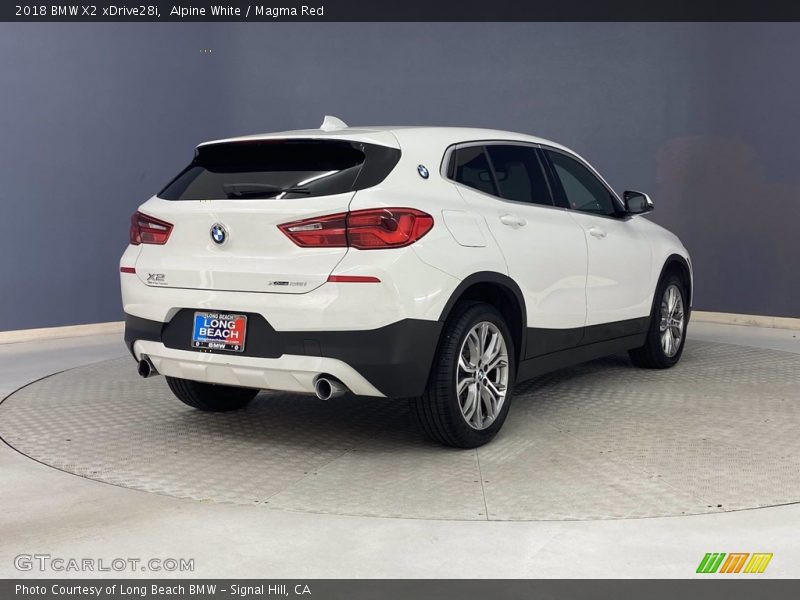 Alpine White / Magma Red 2018 BMW X2 xDrive28i